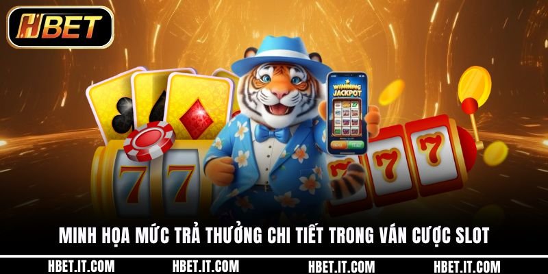 Minh họa mức trả thưởng chi tiết trong ván cược slot