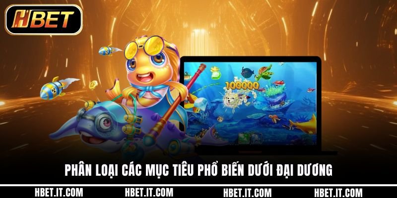 Phân loại các mục tiêu phổ biến dưới đại dương